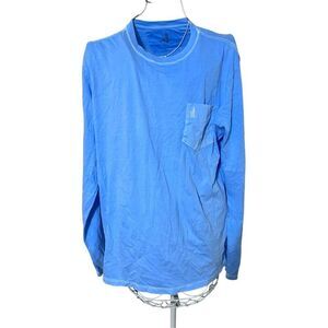 BUNDLE OF 2 Johnnie-O Pocket T Shirts Mens size Large Cotton Blue Embroidered Su